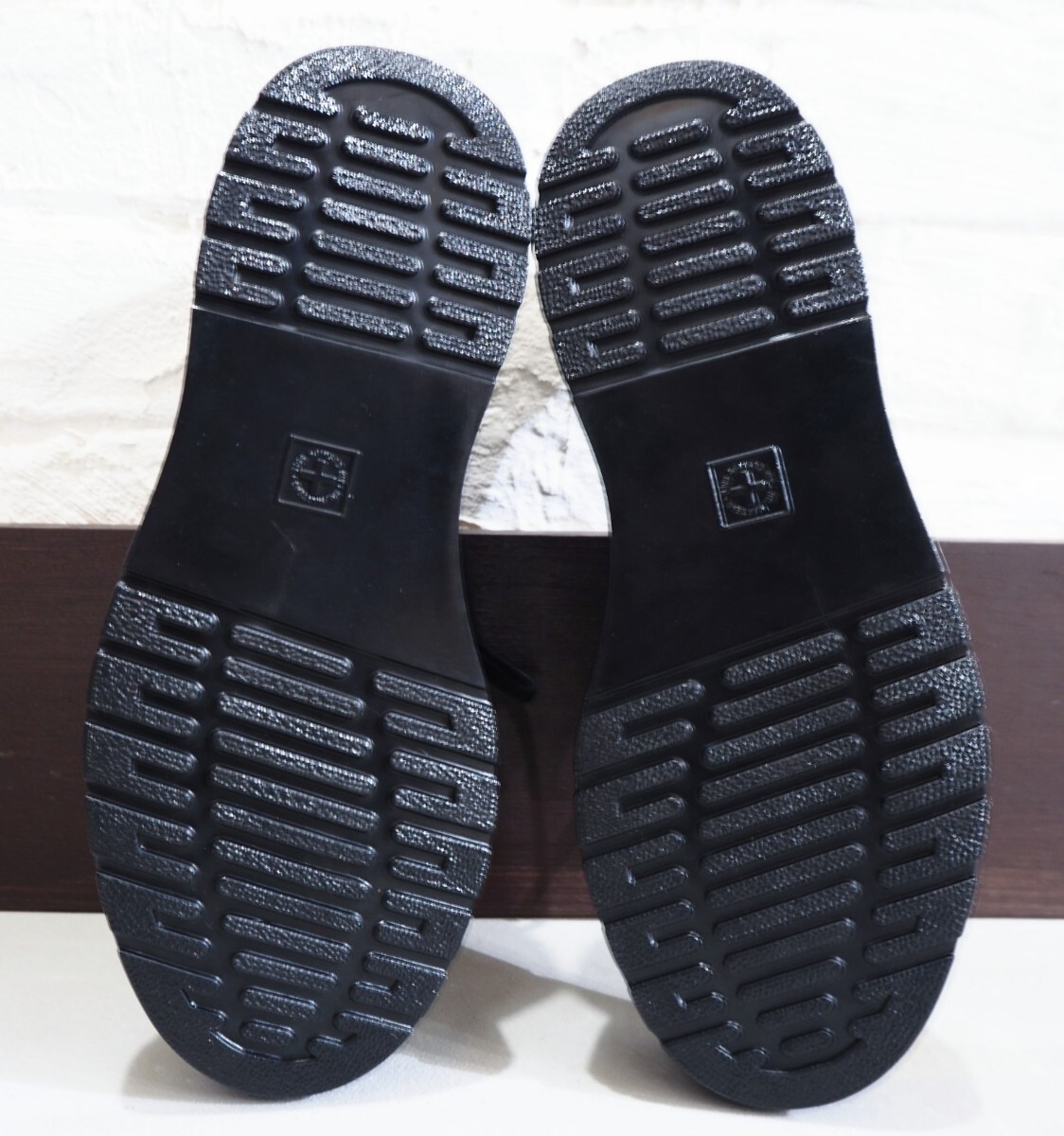 【試し履きのみ/送料無料】Dr.Martens/ドクターマーチン 剥き出し スチールトゥ レザースニーカー UK6 24.5-25cm相応 ブラック 黒_画像5