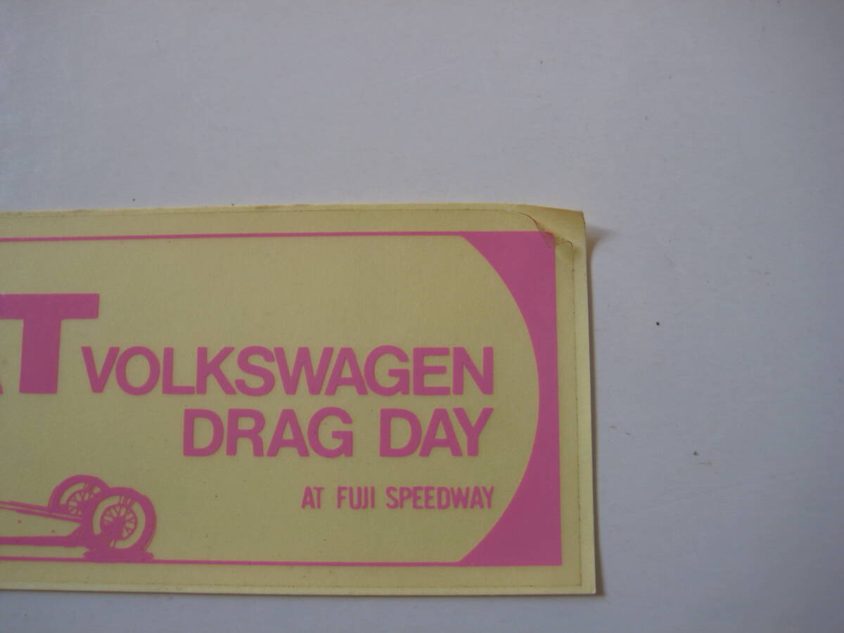 SCATステッカー VWビートル クレイジィスキャットⅡステッカー ビートルドラックレースカー ２枚_画像3