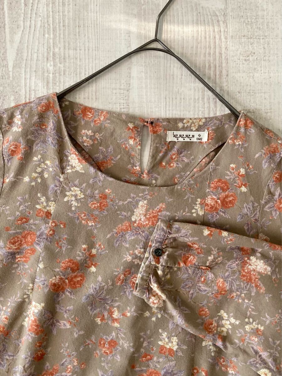 ＊SM2＊サマンサモスモス＊花柄 ネル生地 ワンピース＊(zv)_画像4