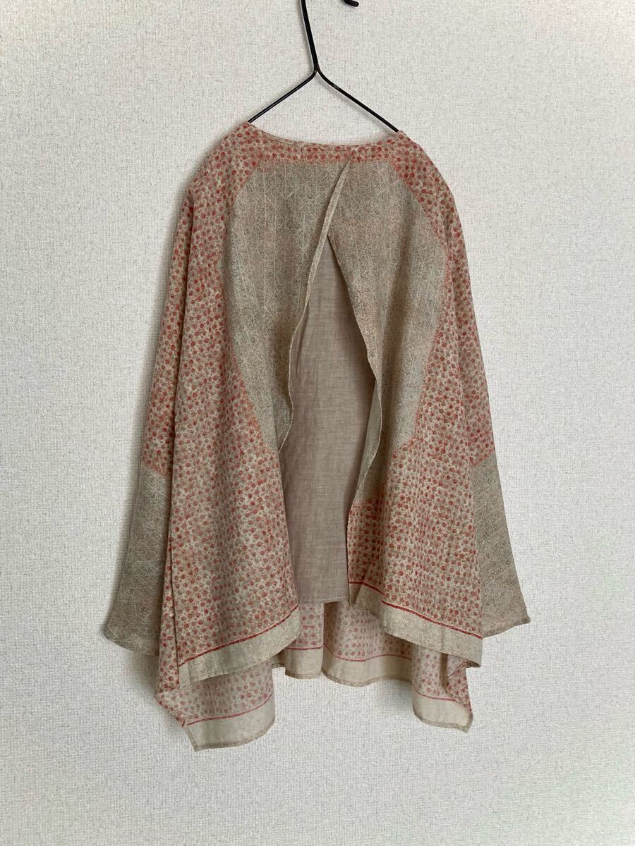 ＊pual ce cin＊ピュアルセシン＊バックレイヤード パッチワーク風プリント トップス＊(vm)_画像2