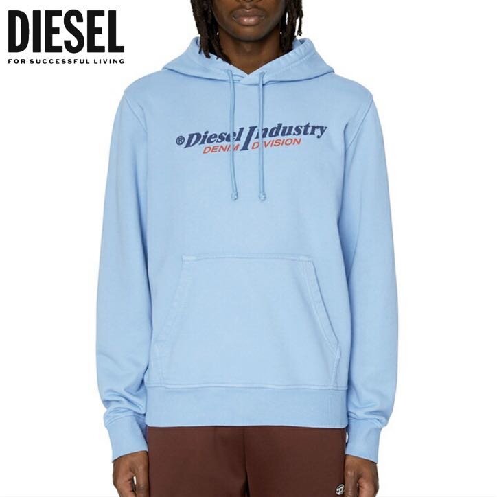 正規品/新品/未使用/XSサイズ■訳ありアウトレット品■定価30,800円■DIESEL ディーゼル メンズ ロゴプリント スウェット パーカー N836_画像1