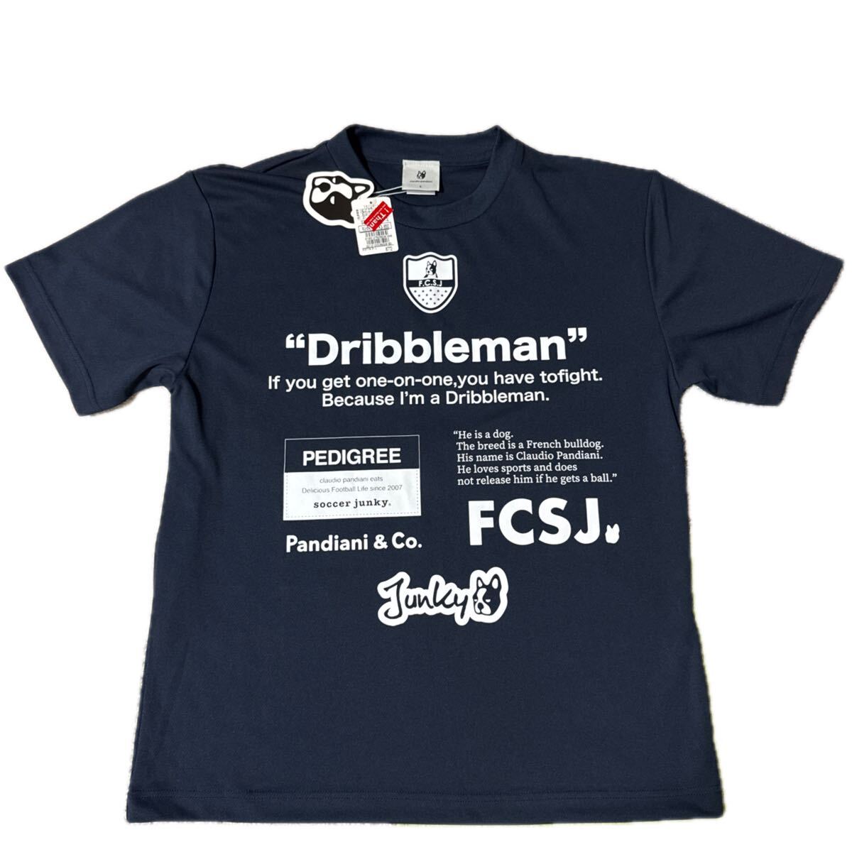 サッカージャンキー soccer junky ドリブルマン プラシャツ sj21116 サッカー プラクティスシャツ ネイビー (21) L_画像3