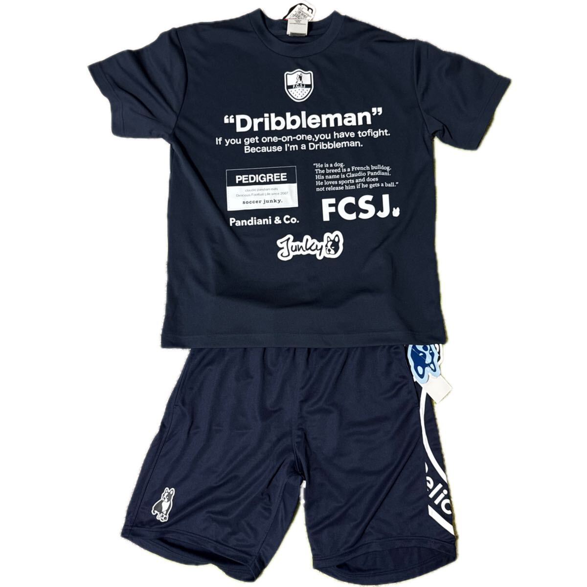 サッカージャンキー soccer junky ドリブルマン プラシャツ sj21116 サッカー プラクティスシャツ ネイビー (21) L_画像6