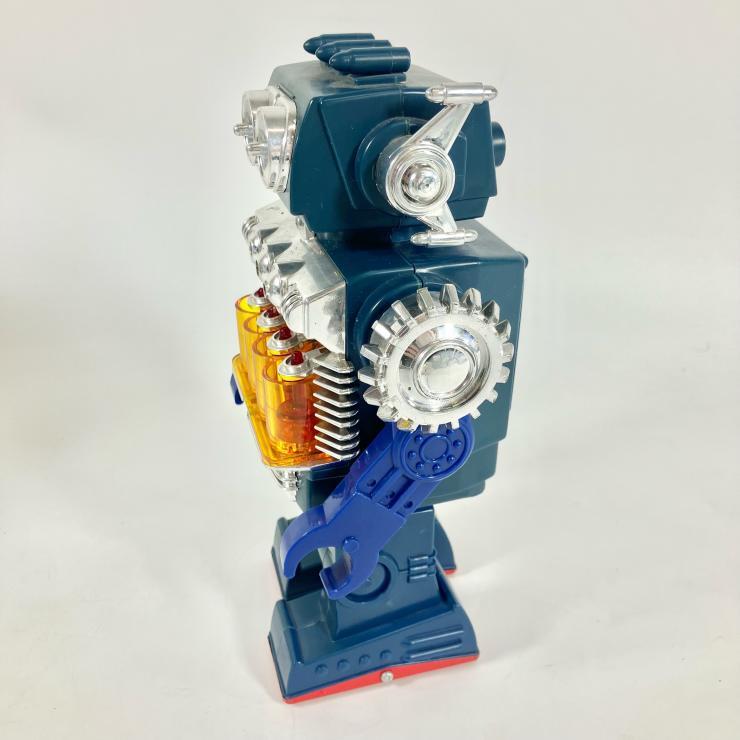 堀川玩具 スモーキング エンジン ロボット ブリキロボット 電池式 おもちゃ ホビー 昭和レトロの画像4