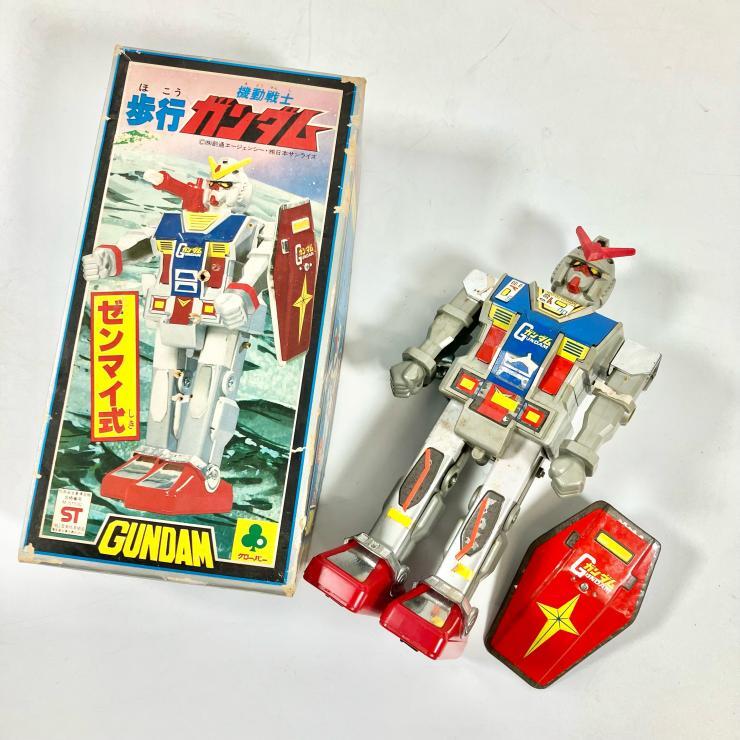  clover Mobile Suit Gundam Gundam ходьба Gundam zen мой тип игрушка робот Showa Retro Vintage подлинная вещь [ рабочее состояние подтверждено ]
