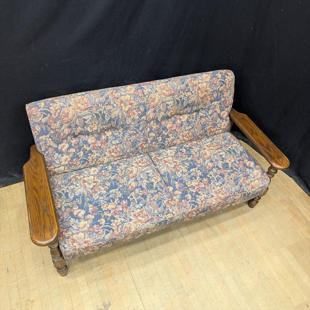 ★美品★カントリーハウス★三越★ブルージュ★CLC32★オーク★　ラブソファ　二人掛け　2P　英国カントリースタイル クラシック_画像3