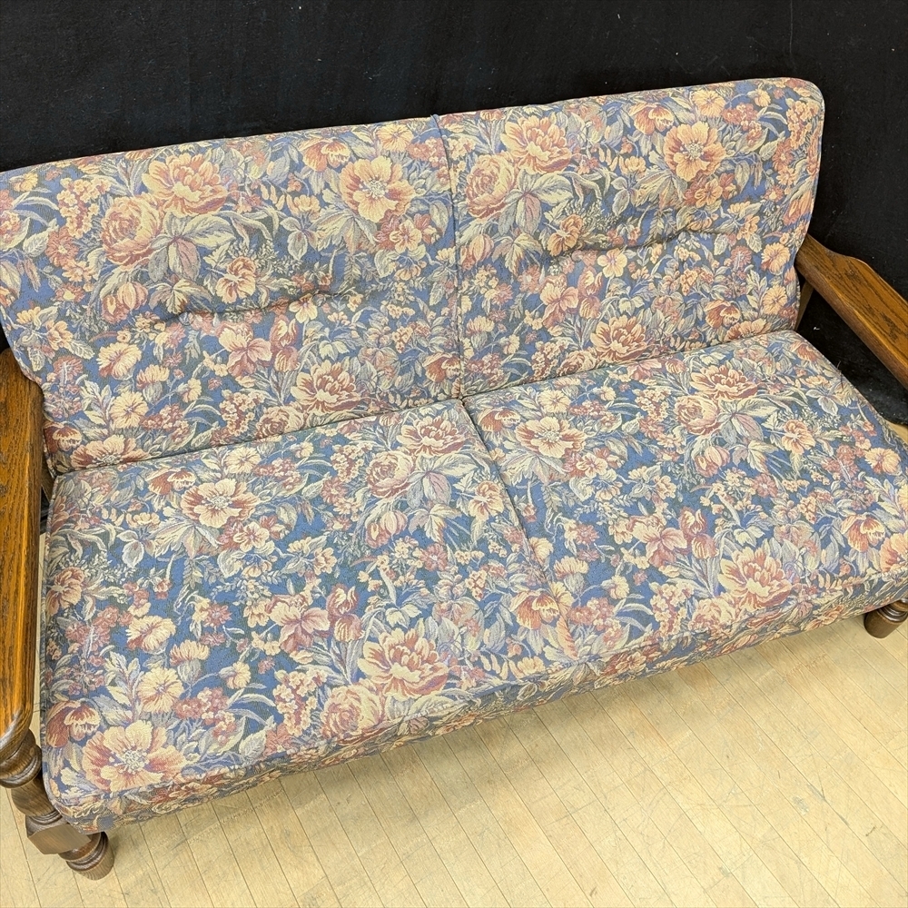 ★美品★カントリーハウス★三越★ブルージュ★CLC32★オーク★　ラブソファ　二人掛け　2P　英国カントリースタイル クラシック_画像7