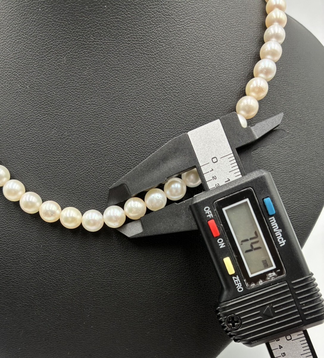 1円スタート アコヤ 真珠 淡水 パールネックレス 留め具シルバー レディース アクセサリー 総重量33.7g AA0930-30_画像7