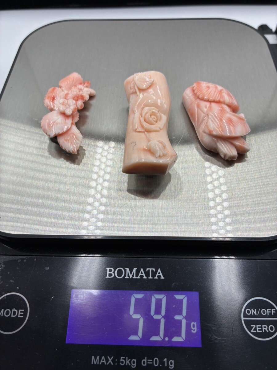 『特大血赤珊瑚』 血赤珊瑚 帯締め 189g 赤珊瑚 ルース 大玉あり コーラル 宝石 TK0927-10_画像6