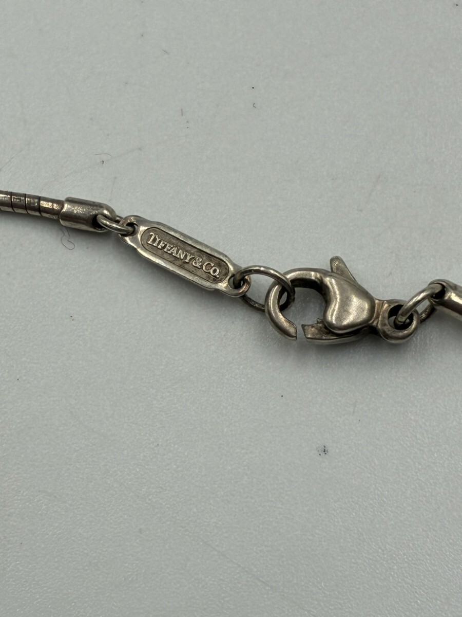 1円スタート TIFFANY＆Co. ティファニー オープンクロス スクエア チャーム シルバー TK1029-19_画像3