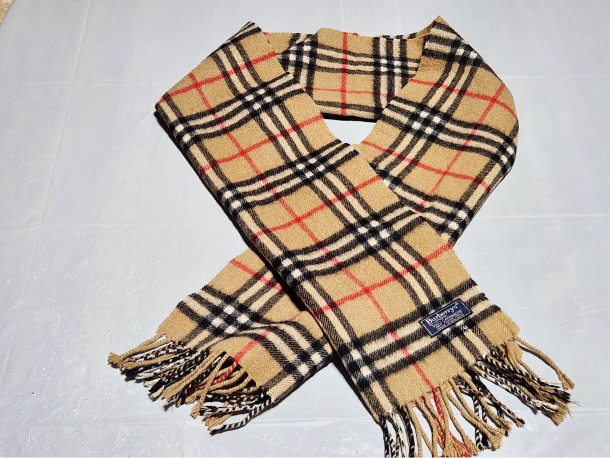 BURBERRY バーバリー マフラー ノバチェック カシミヤ_画像1