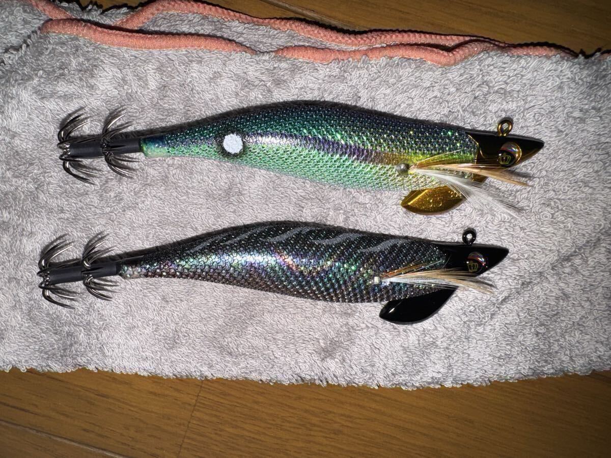 未使用 スクイッドマニア ワイルドチェイス B-TR 3.5 30g 即抱きグリーン オパールブラック ティップラン_画像2