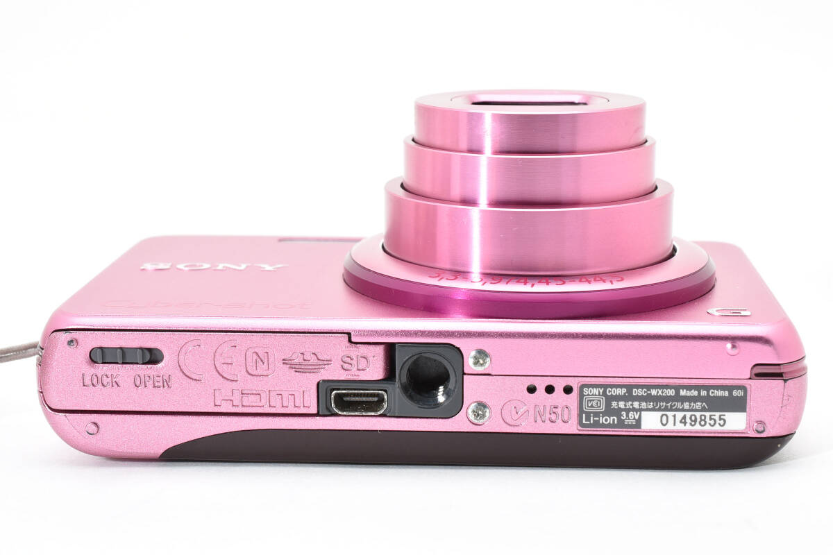 [ 美品 ] ソニー SONY Cyber-shot DSC-WX200 Digital Camera Pink Japanese only 2640228_画像5