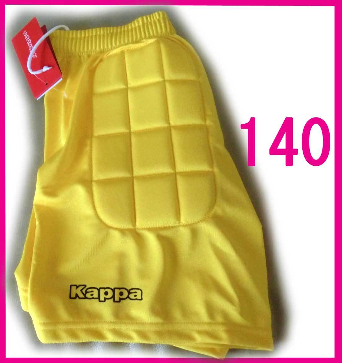  новый товар желтый желтый 140. Kappa Kappa голкипер брюки сделано в Японии шорты короткий хлеб футбол футзал keeper накладка есть Junior 