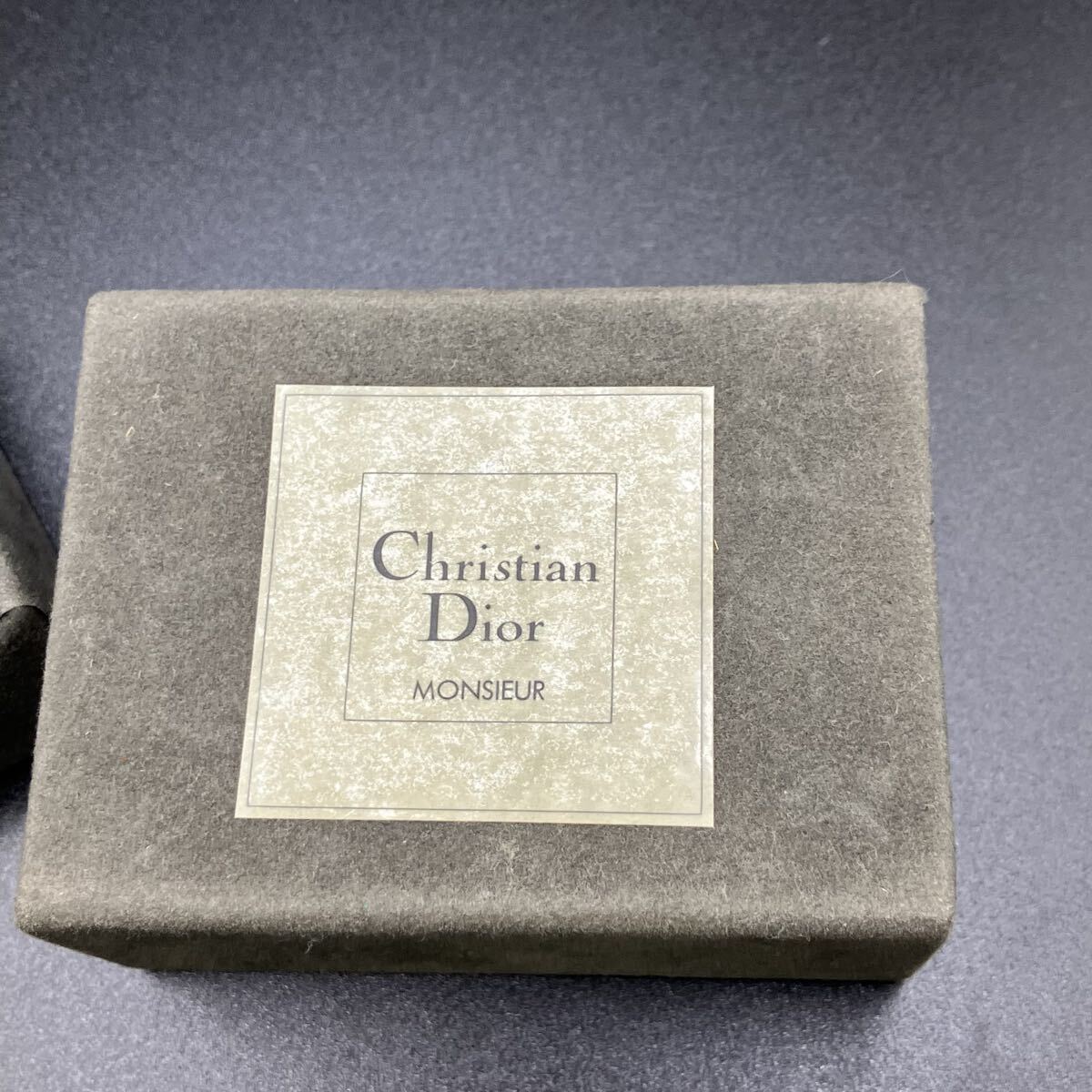 12 EN Christian Dior булавка для галстука запонки кнопка комплект Gold 4 шт. комплект Logo с футляром Christian Dior