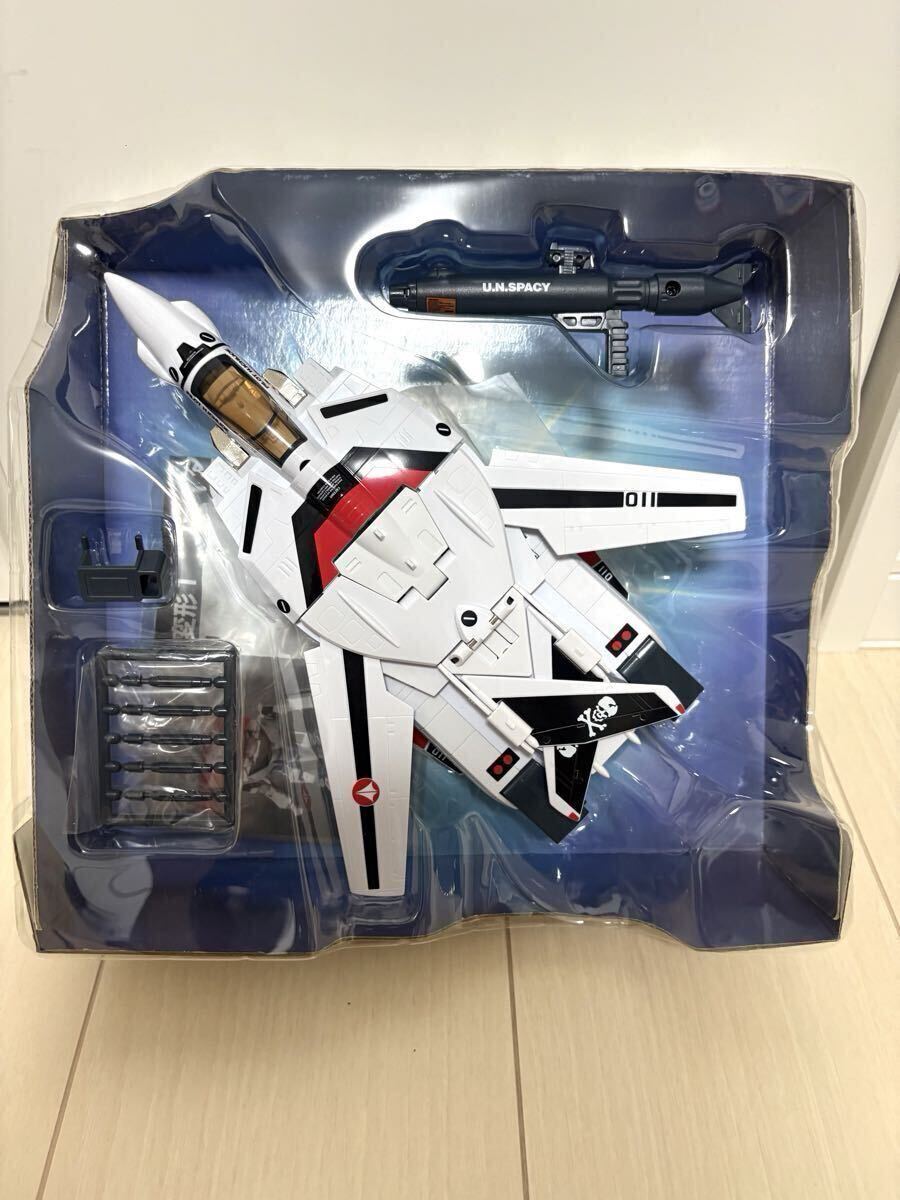 Super Dimension Fortress Macross Bandai переиздание 1/55 VF-1A bar сверло - один статья блестящий машина