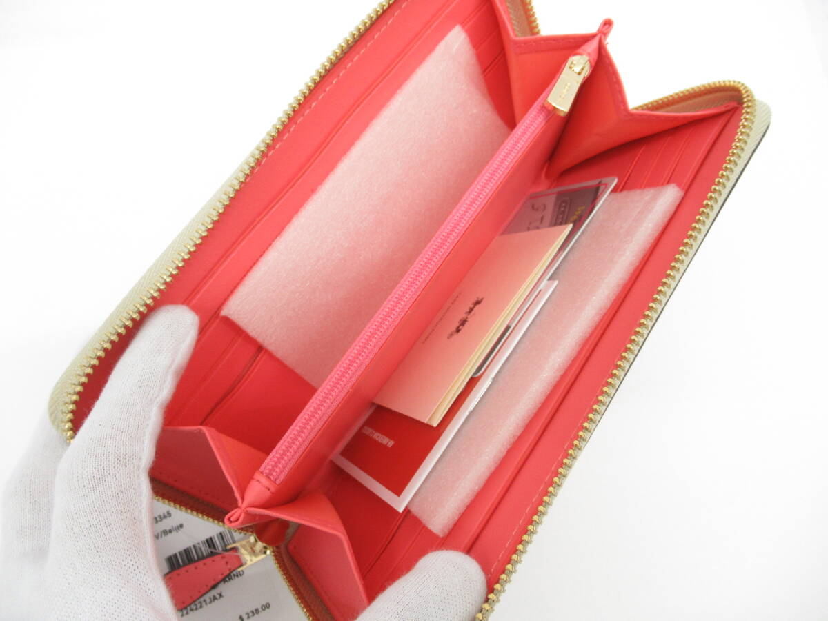 新品◆COACH コーチ ラウンドファスナー長財布 F73345 フローラル リリィ_画像3