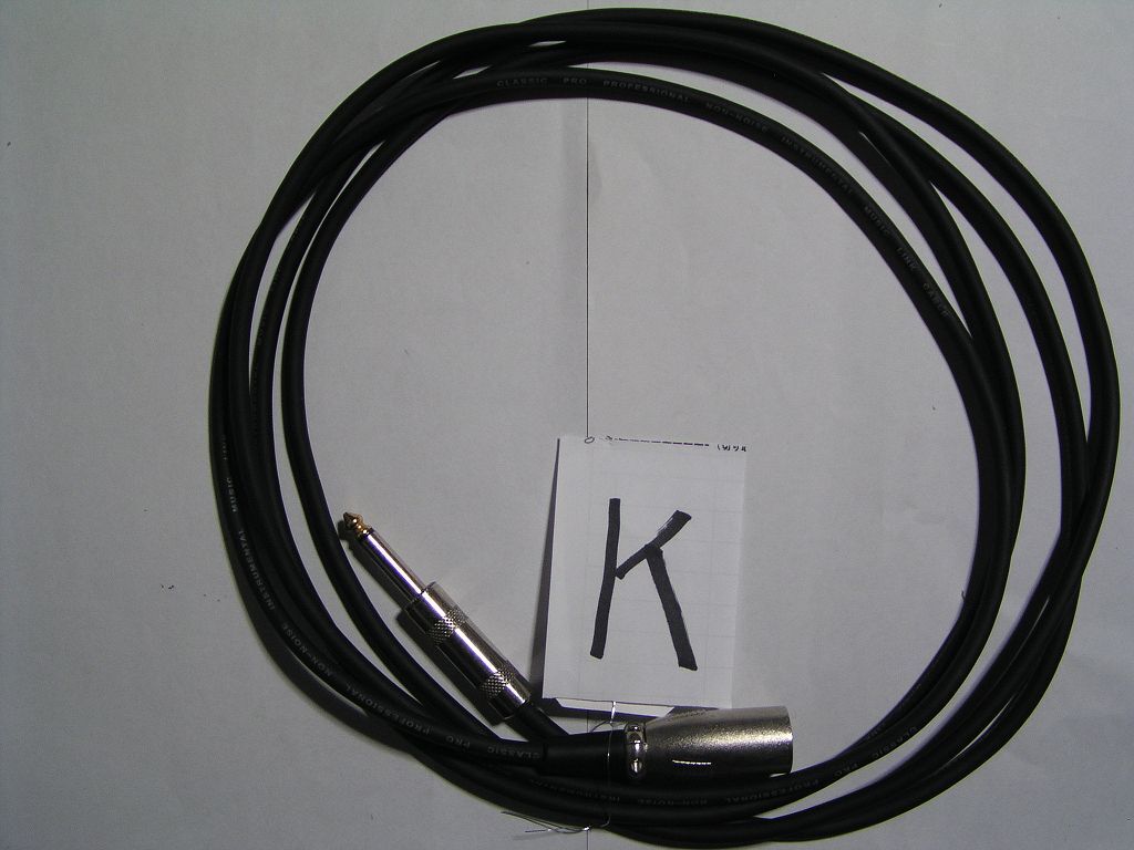 * микрофонный кабель * Canon * мужской - вилка сетевого шнура ( удлинение кабель и т.п. )3m* б/у рабочий товар K