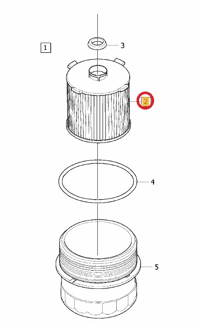 VOLVO ボルボ V40(II) MB420用 オイルフィルター_画像2