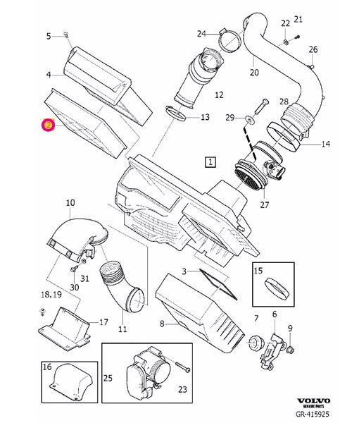 VOLVO ボルボ C70(II)カブリオレ MB5244用 エアフィルター_画像2