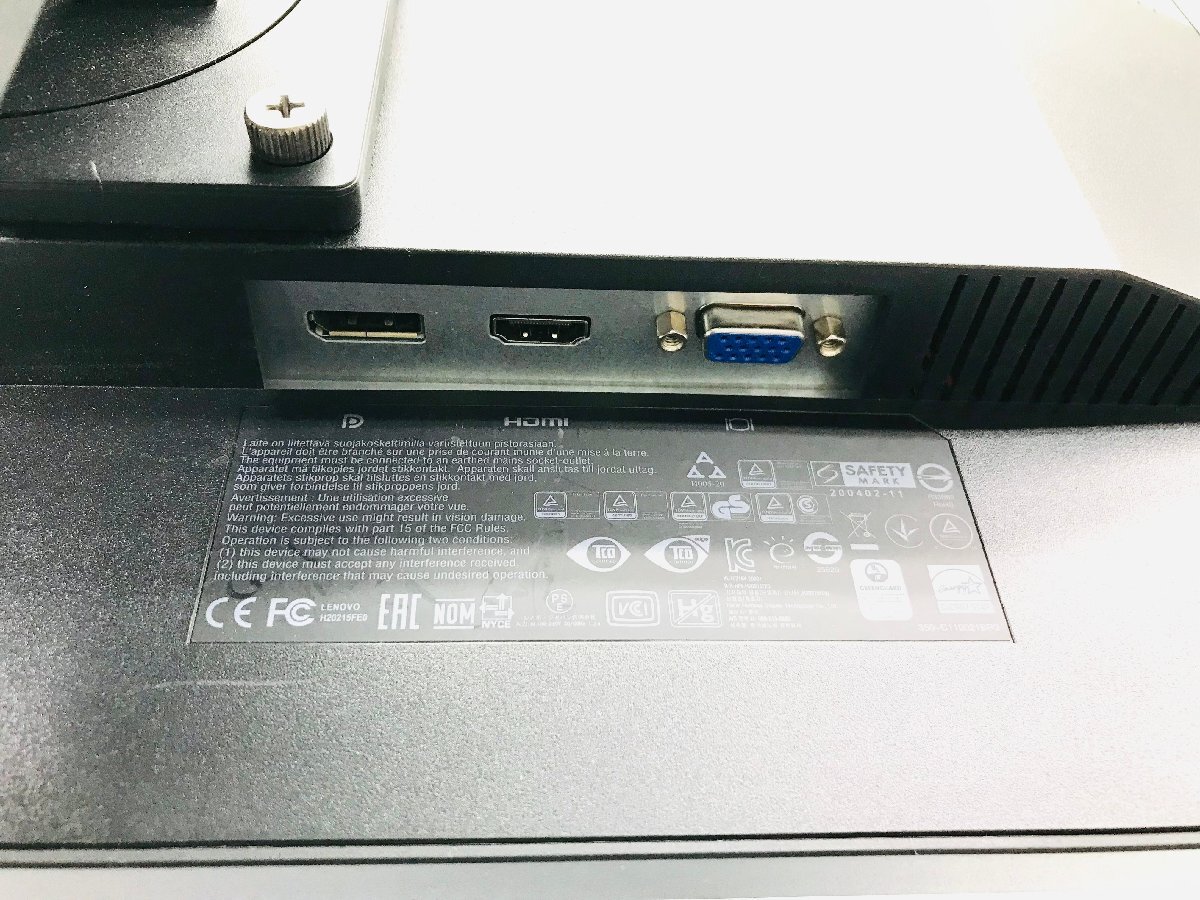 中古動作品　Lenovo 21.5型 ThinkVision E22-20_画像3