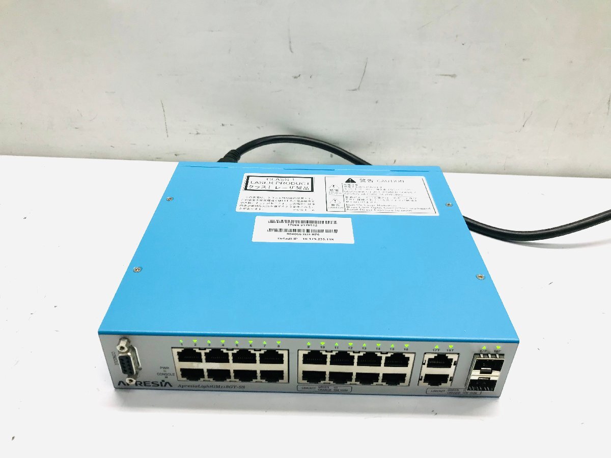 ★APRESIA スイッチングハブ APLGM118GTSS Apresia Light GM118GT-SS_画像1