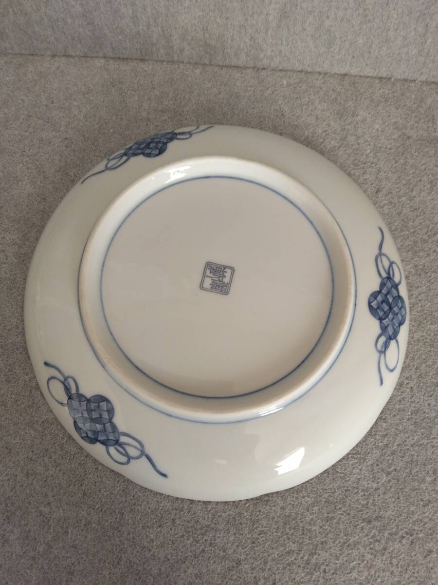 中皿　深皿　庫山窯　色絵皿　柿右衛門風　盛り皿取り皿銘々皿　和食器　18センチ_画像5