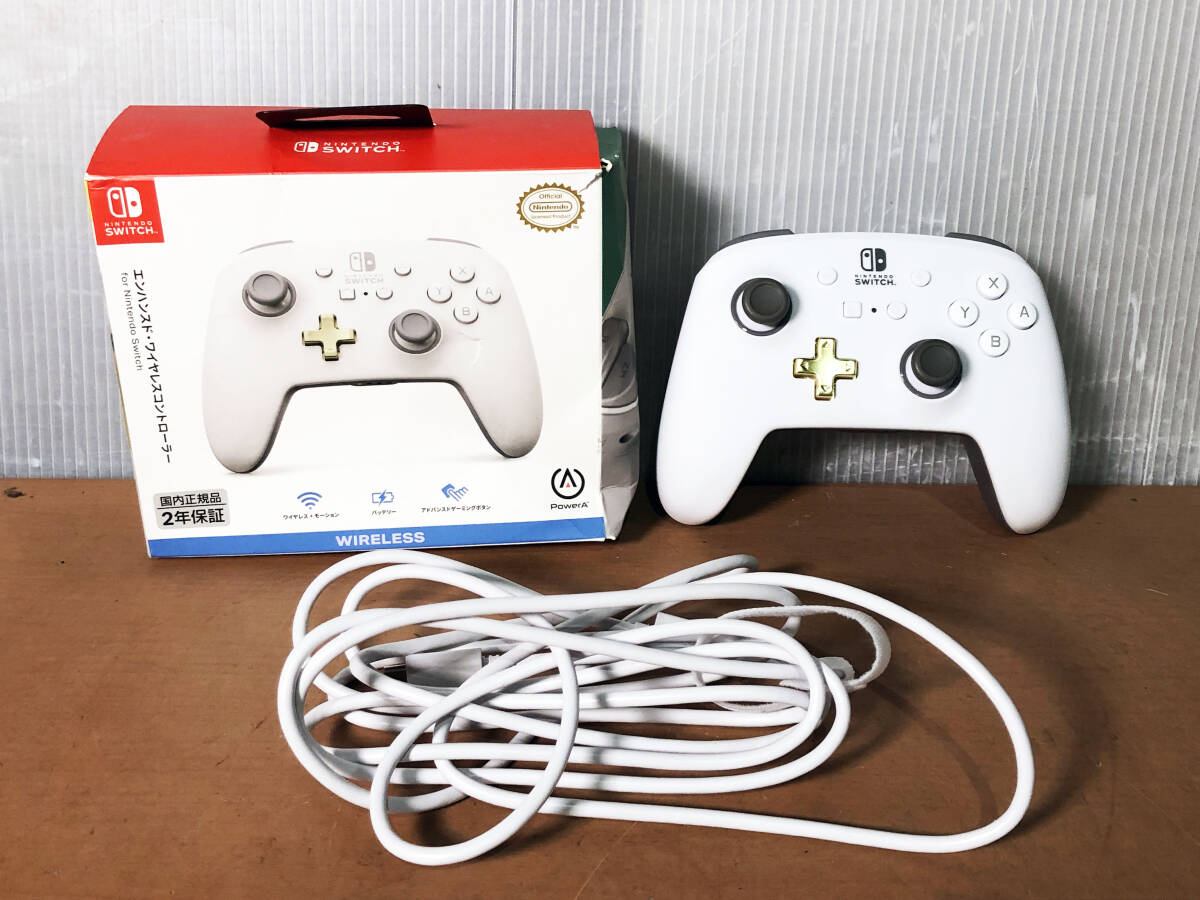 中古★PowerA Nintendo Switch エンハンスド・ワイヤレスコントローラー 任天堂ライセンス商品【WLC001】FG7G_画像1