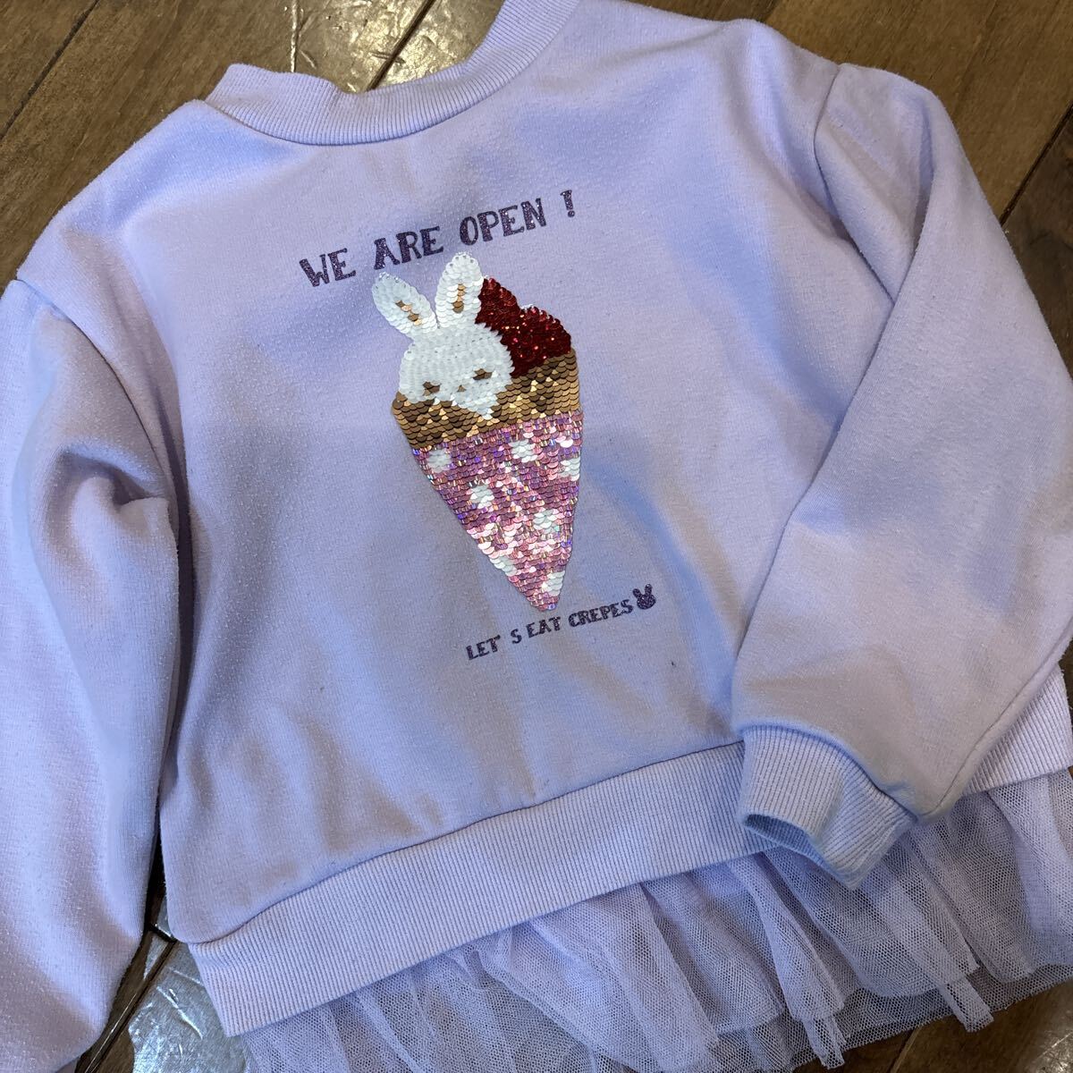 120サイズ 女の子 子供服 裏起毛トップス ショートパンツ ボトムス　パジャマ上下など8着セット_画像7