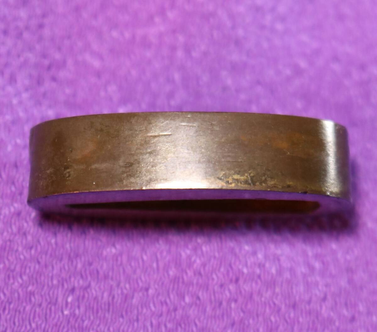 風雲昇り龍~古銅に金彩入、刀剣縁頭乃縁金具 刀装具_画像3