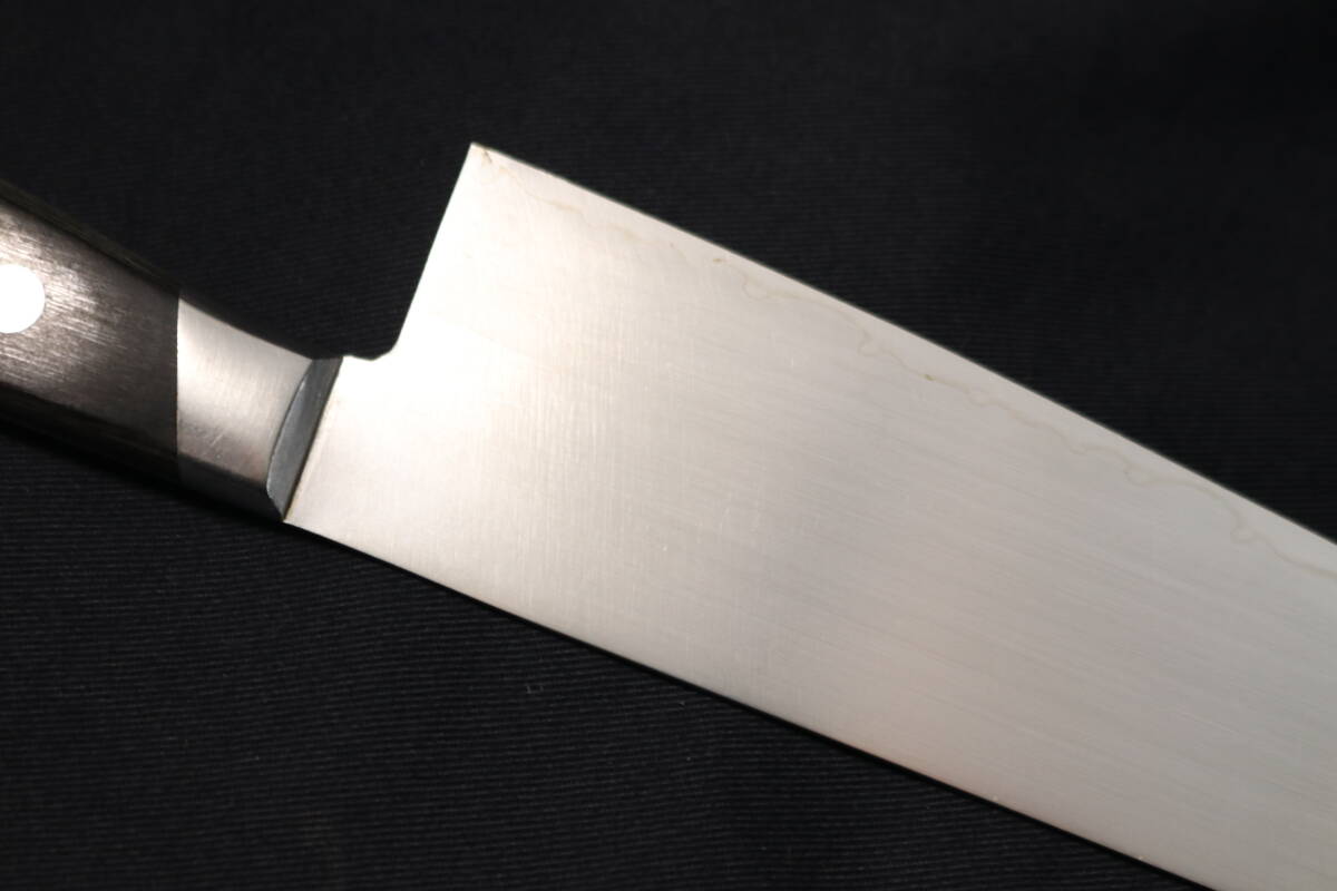 刃長180mm 菊幸作 ツバ付 三徳包丁 硬質三層 スウェーデン鋼 _画像8