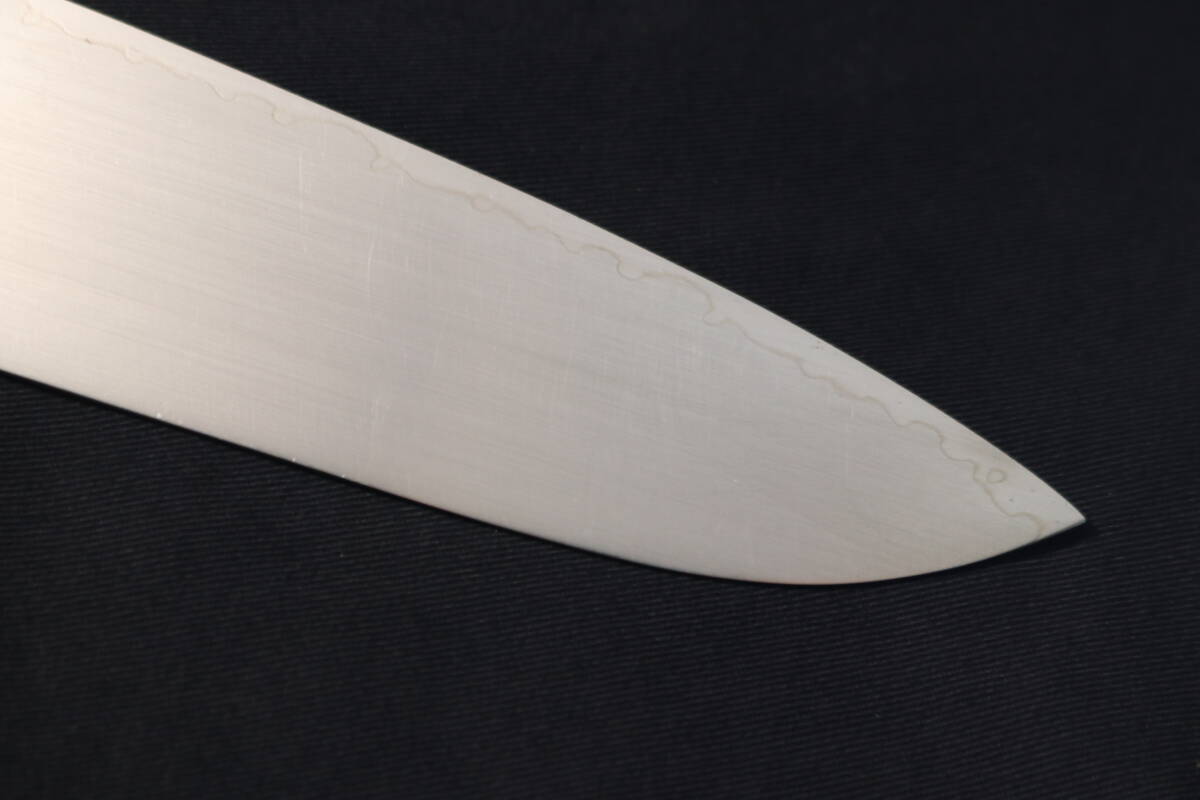 刃長180mm 菊幸作 ツバ付 三徳包丁 硬質三層 スウェーデン鋼 _画像9