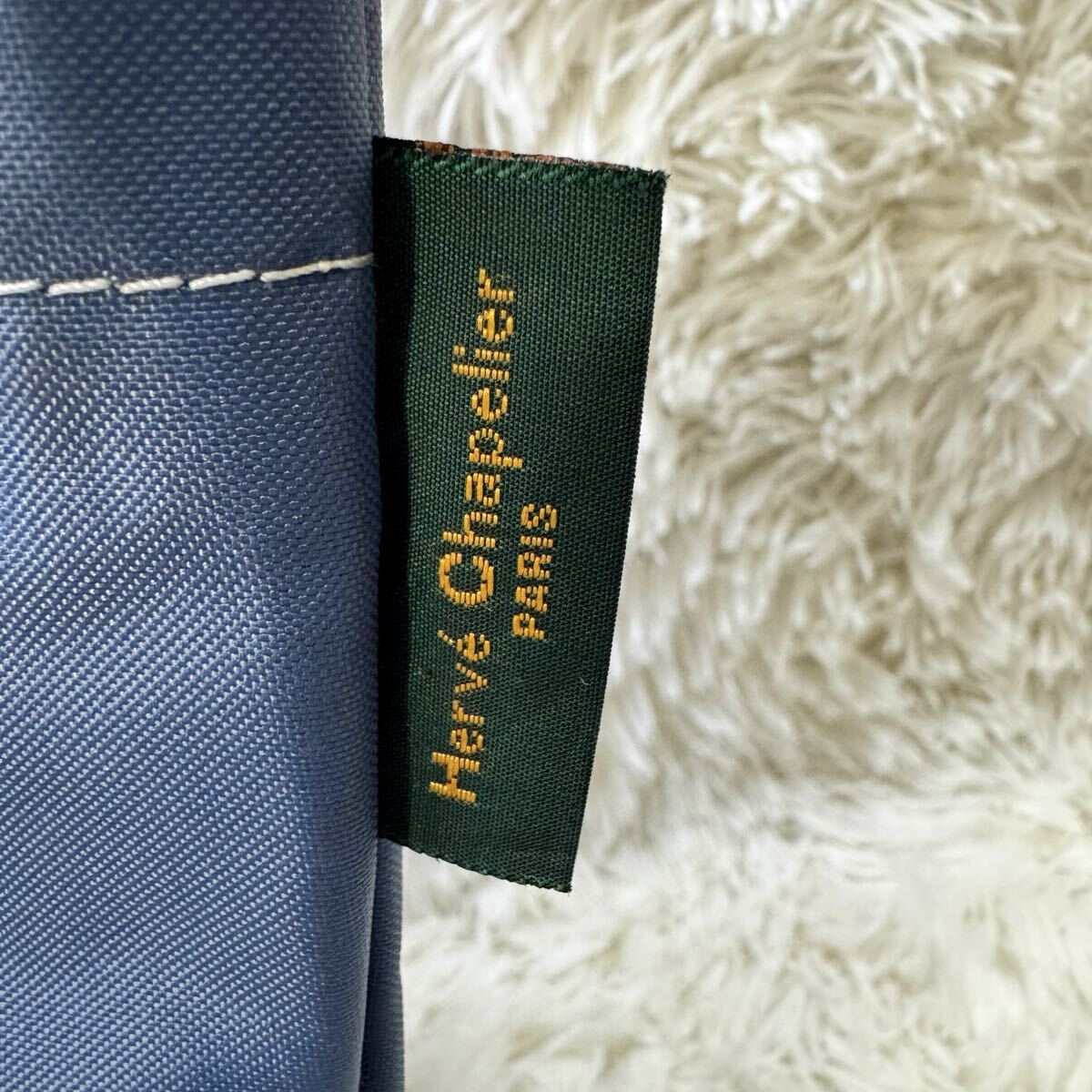 Herve Chapelier エルベシャプリエ ネイビー トートバッグ 舟型_画像3