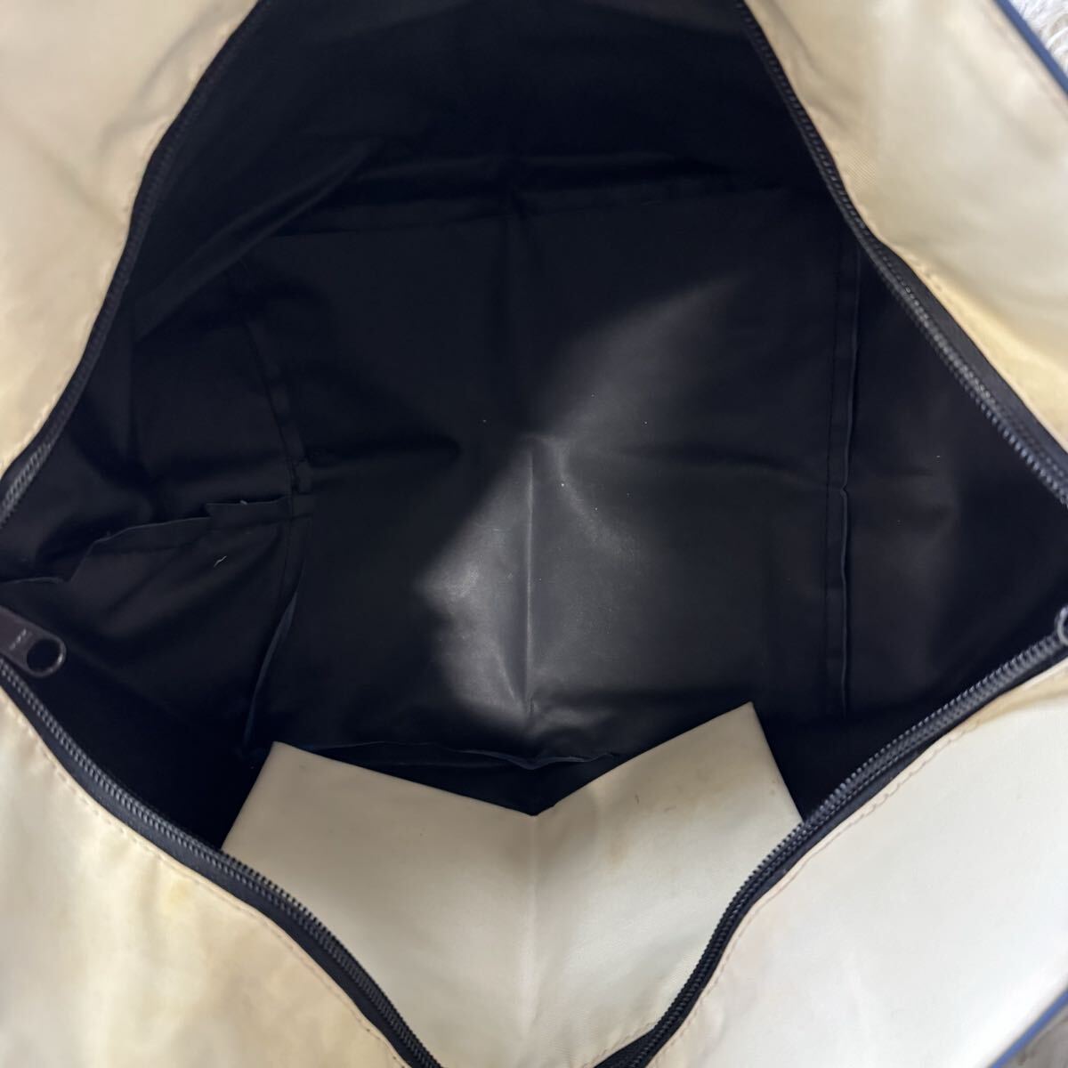 Herve Chapelier エルベシャプリエ ネイビー トートバッグ 舟型_画像7