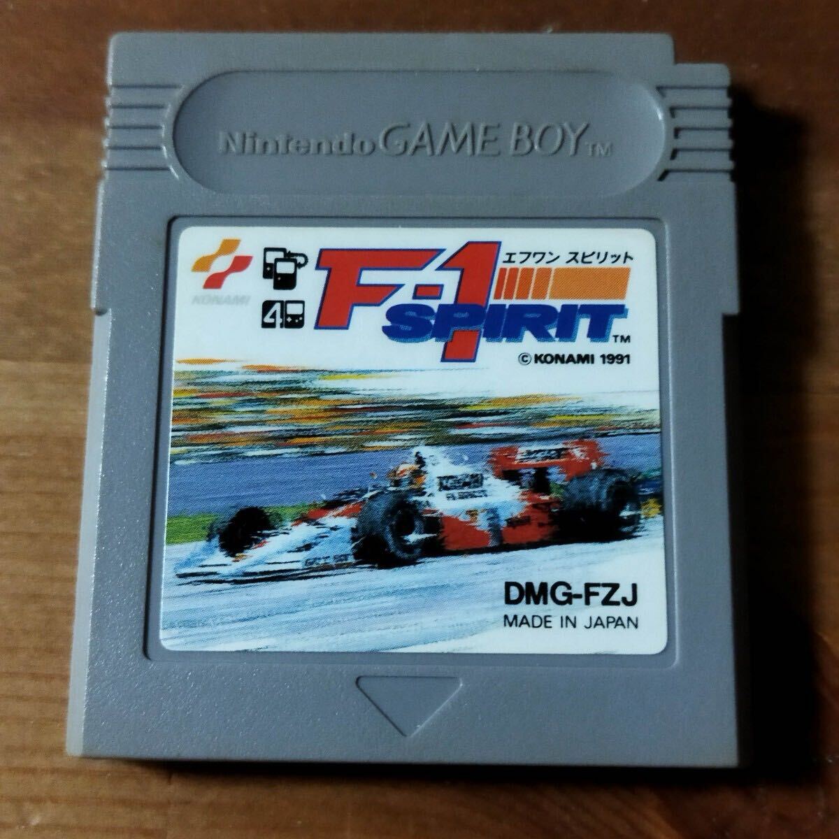 ゲームボーイ用ソフト (DMG-FZJ)【F-1 SPIRIT エフワン スピリット】開封、中古品_画像1