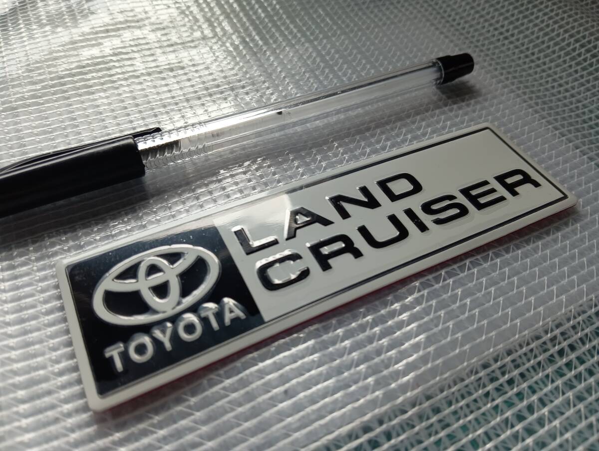 【ゆうパケット送料込】LAND CRUISER(ランドクルーザー) エンブレムプレート Ver.1　トヨタ　TOYOTA_画像2