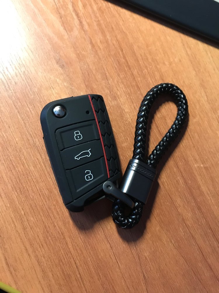 【ゆうパケット送料込】シリコン製スマートキーケース 黒 VW フォルクスワーゲンゴルフ ポロ用_画像6