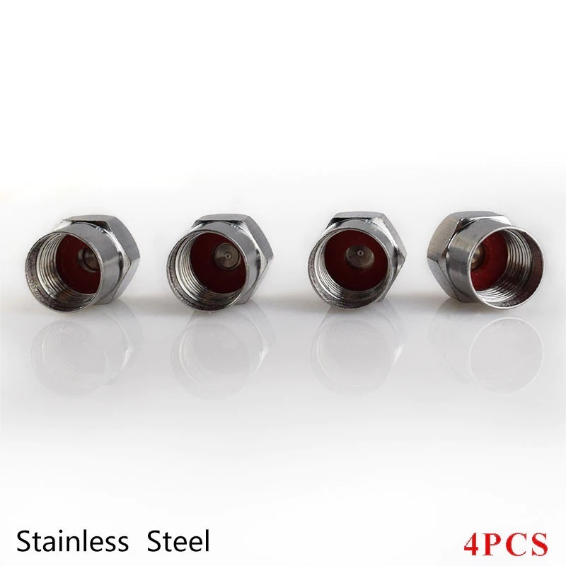 【ゆうパケット送料込】STI バルブキャップ ブラック 一台分(4個)セット ステンレス製　スバル　SUBARU　_画像3