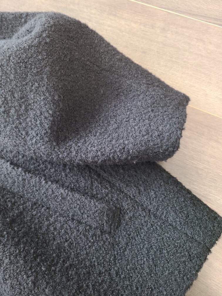 美品☆ハッシュニュアンス #Newans コート コクーンコート プードル ハーフコート 23区 オンワード 自由区 イエナ好きな方にも 黒_画像5