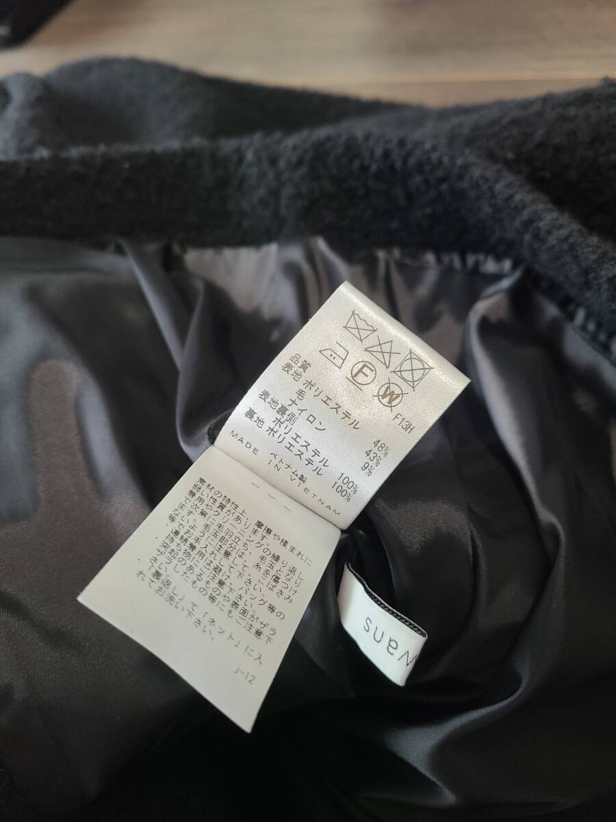 美品☆ハッシュニュアンス #Newans コート コクーンコート プードル ハーフコート 23区 オンワード 自由区 イエナ好きな方にも 黒_画像6