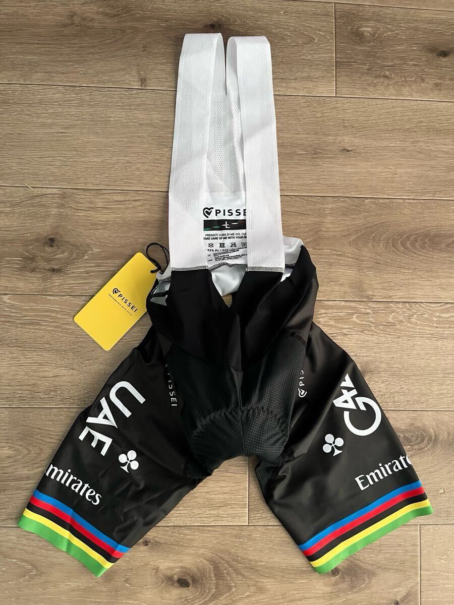 新品未使用　PISSEI ( ピセイ ) ビブショーツWORLD CHAMPION TADEJ POGACAR レプリカ_画像1