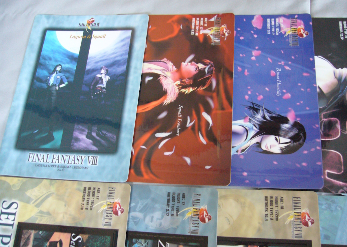 ファイナルファンタジーVIII FF8 Eグラフィックスカード 全14種 ジャンボカードダス フルコンプ トレカ バンダイ_画像4