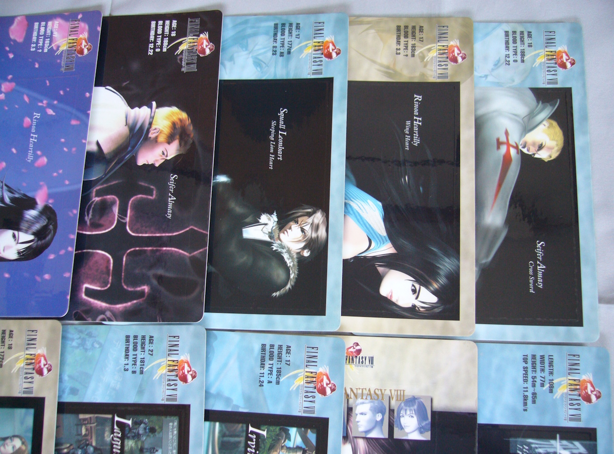 ファイナルファンタジーVIII FF8 Eグラフィックスカード 全14種 ジャンボカードダス フルコンプ トレカ バンダイ_画像5