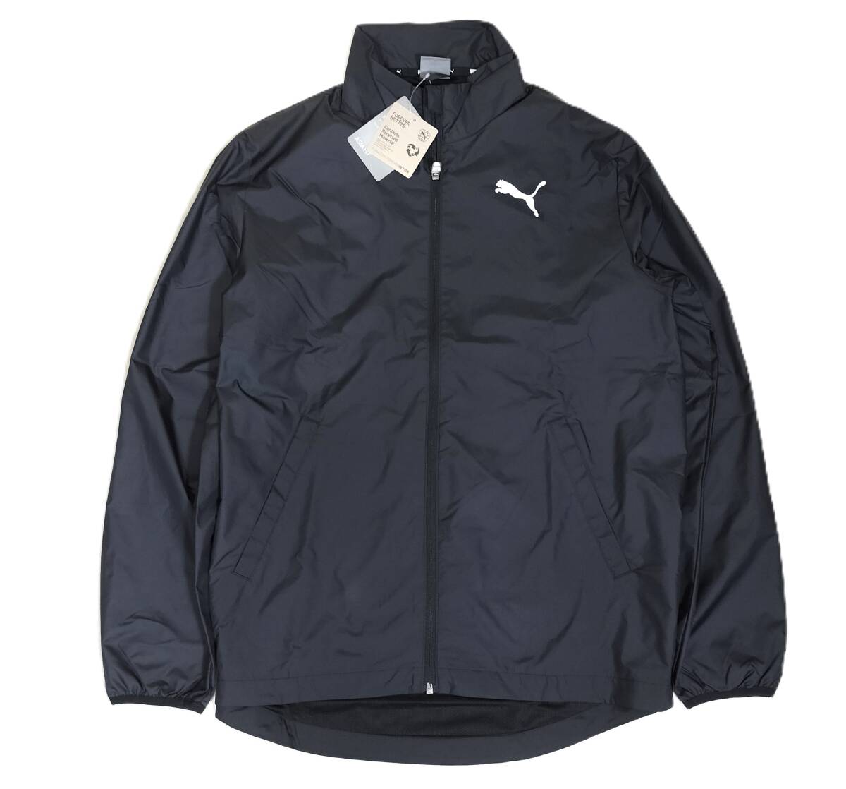 （プーマ45）新品　プーマ　裏メッシュ　ウィンドジャケット　ウィンドブレーカー　588865　黒　メンズL_画像1
