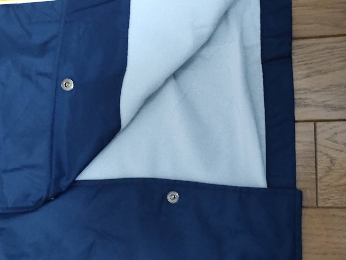 (物21,36,86) 定価7,590円 新品 アシックス 裏起毛 ウォームアップジャケット XBT161 紺 メンズS_画像3