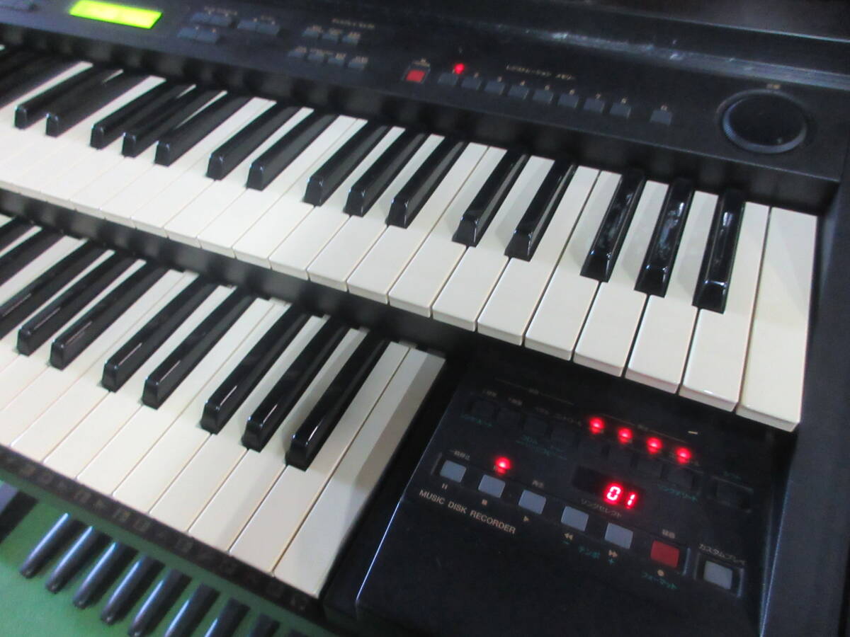 SH9666【エレクトーン】YAMAHA Electone EL-100★ヤマハ キーボード 楽器 2002年製 液晶ディスプレイ 173音色と66リズム★音出し確認済み★_画像5