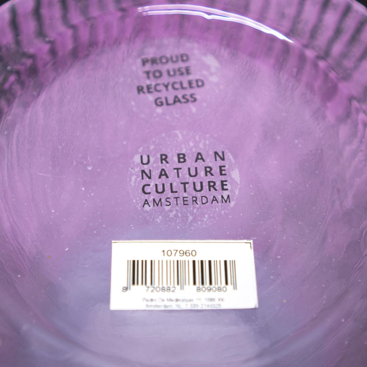 【新品】URBAN NATURE CULTURE アーバン ネイチャー カルチャー Vase Yuli ベース ユリ 花瓶 フラワーベース ガラス パープル_画像8