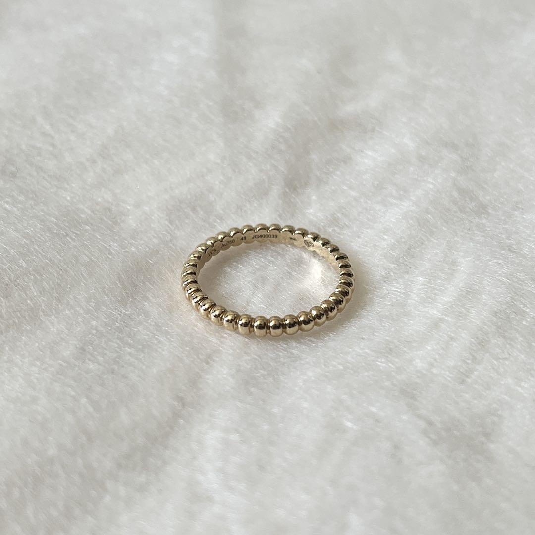 Van Cleef & Arpels ペルレ　イエロー　ゴールド　ビーズ　リング_画像3