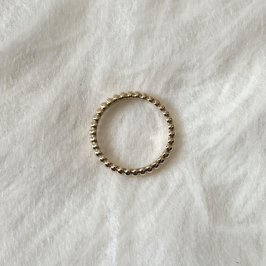 Van Cleef & Arpels ペルレ　イエロー　ゴールド　ビーズ　リング_画像8