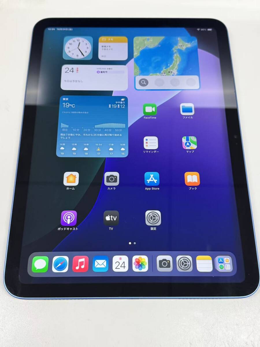  бесплатная доставка iPad no. 10 поколение 64GB голубой WiFi версия батарейка 94%